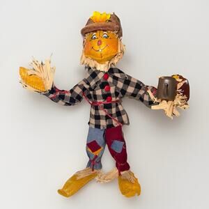 Annalee 2021 Scarecrow Dad Plaid Shirt MINT Condition 10Inch Fall Thanksgiving